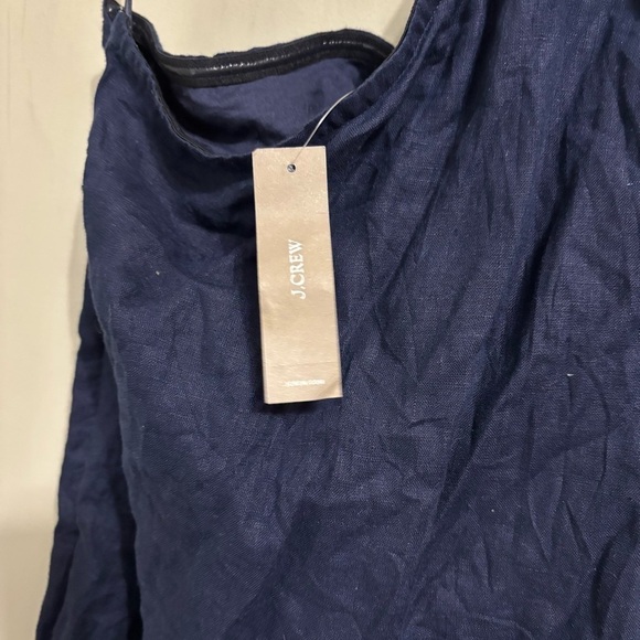New J.Crew linen shift mini dress one shoulder size SM - Picture 5 of 7